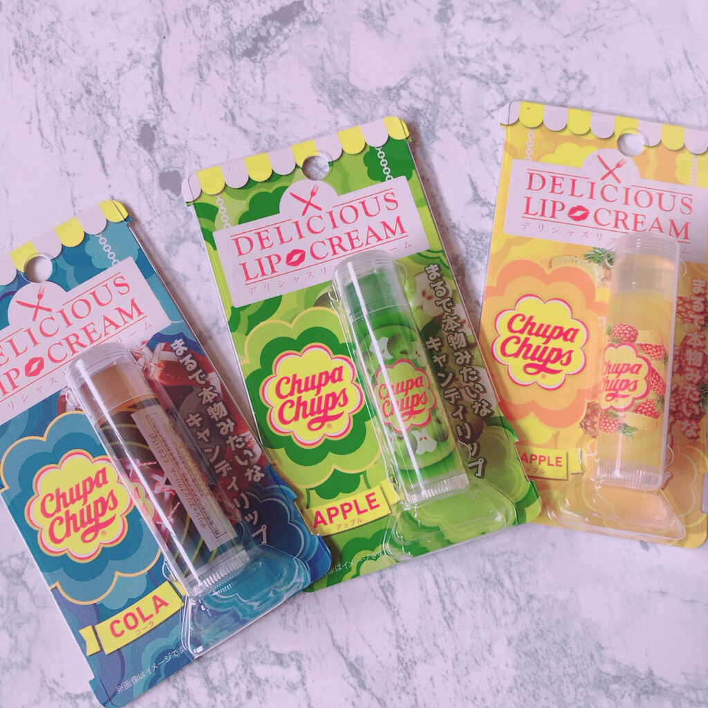 デリシャスリップクリーム Chupa Chups（チュッパチャプス）/デリシャスリップクリーム/リップクリームを使ったクチコミ（1枚目）