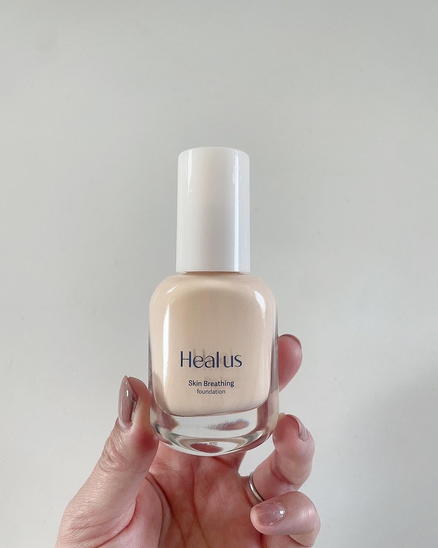 Skin  breathing foundation Glow/Healus/リキッドファンデーションを使ったクチコミ(3枚目)