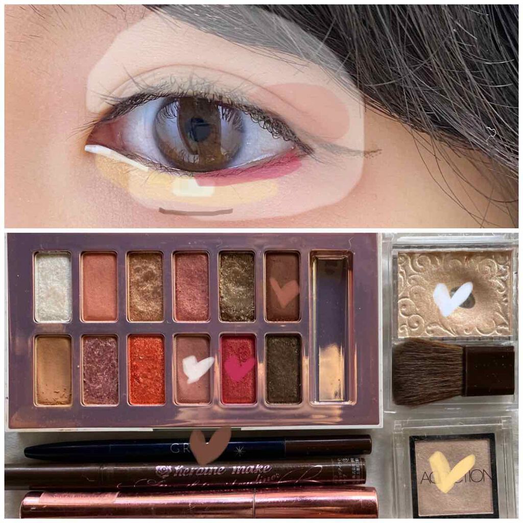 バレンタインボックス2 ピーチパレット/VAVI MELLO/アイシャドウパレットを使ったクチコミ（3枚目）