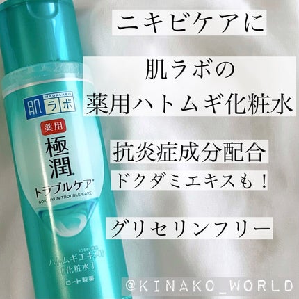 薬用 極潤 スキンコンディショナー/肌ラボ/化粧水を使ったクチコミ(1枚目)