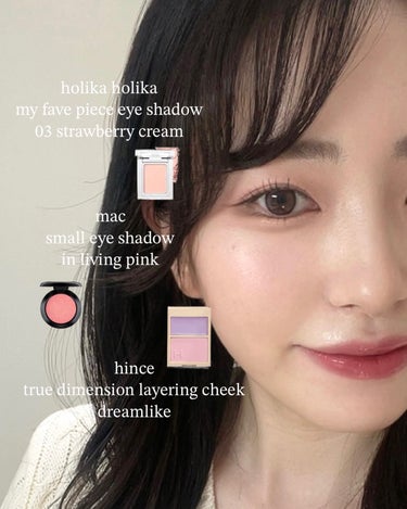 .
#𝐦𝐨𝐭𝐝

✿HOLIKA HOLIKA  my fave piece eye shadow  03strawberry cream
···▸明るいピーチカラー！ブルベのオレンジメイクにぴったりで