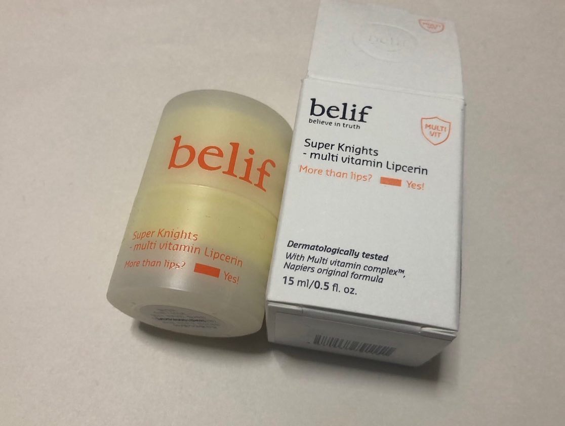 スーパーナイツ マルチ Ｖ リップセリン /belif/リップクリームを使ったクチコミ（1枚目）