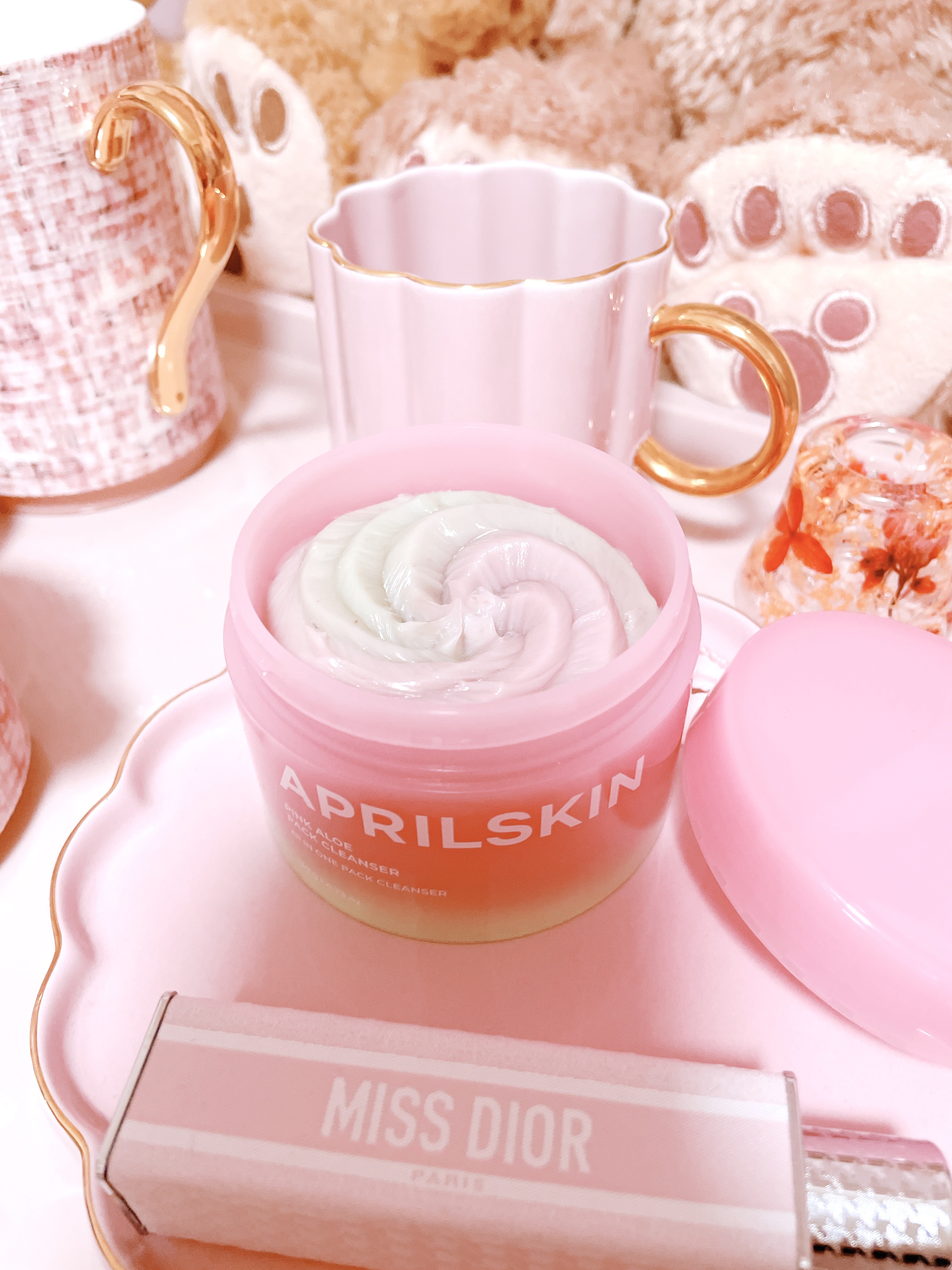 ピンクアロエメレンゲクレンザー/APRILSKIN/その他洗顔料を使ったクチコミ（1枚目）