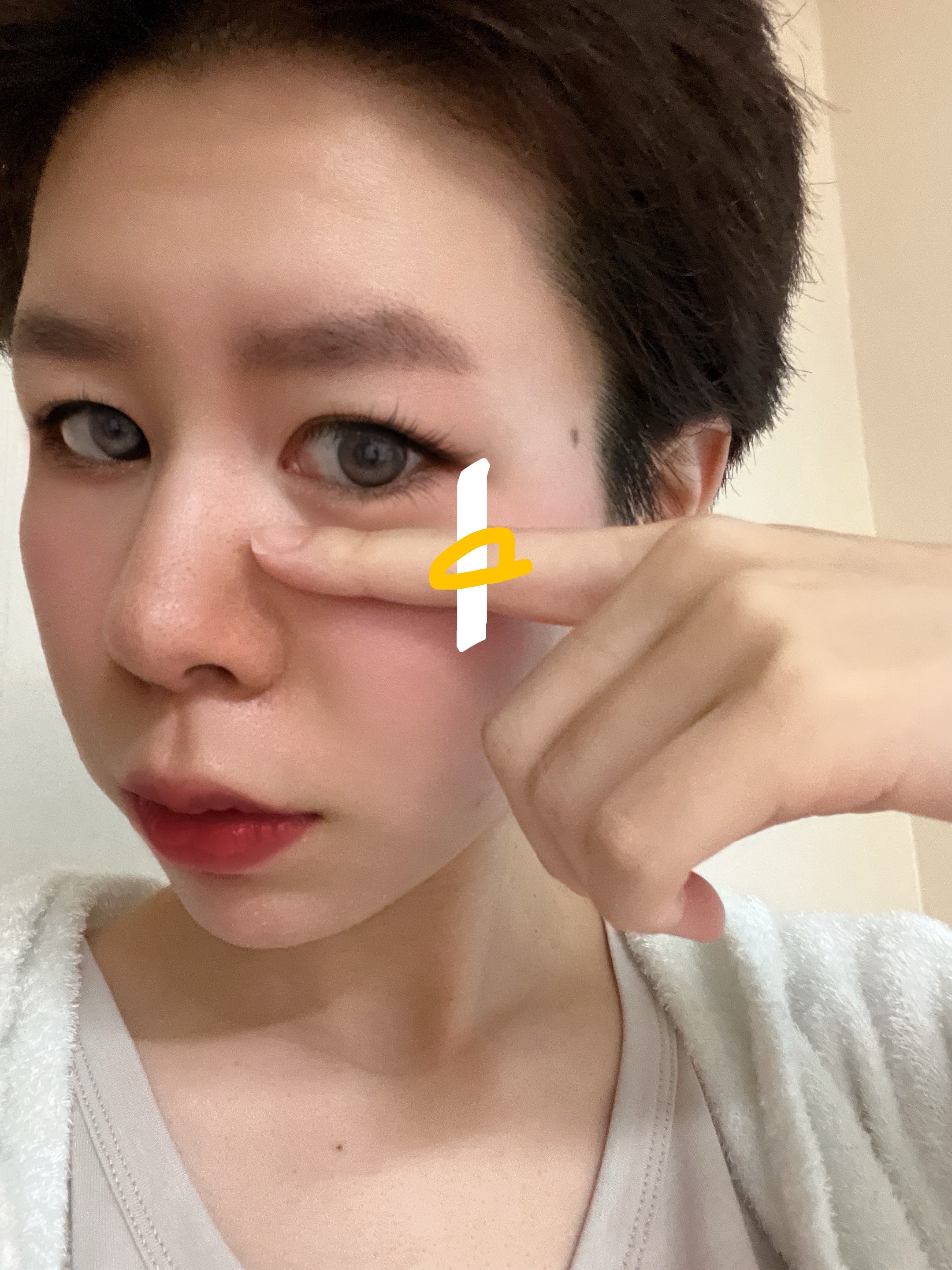 ＆．パウダーチーク/DAISO/パウダーチークを使ったクチコミ（2枚目）