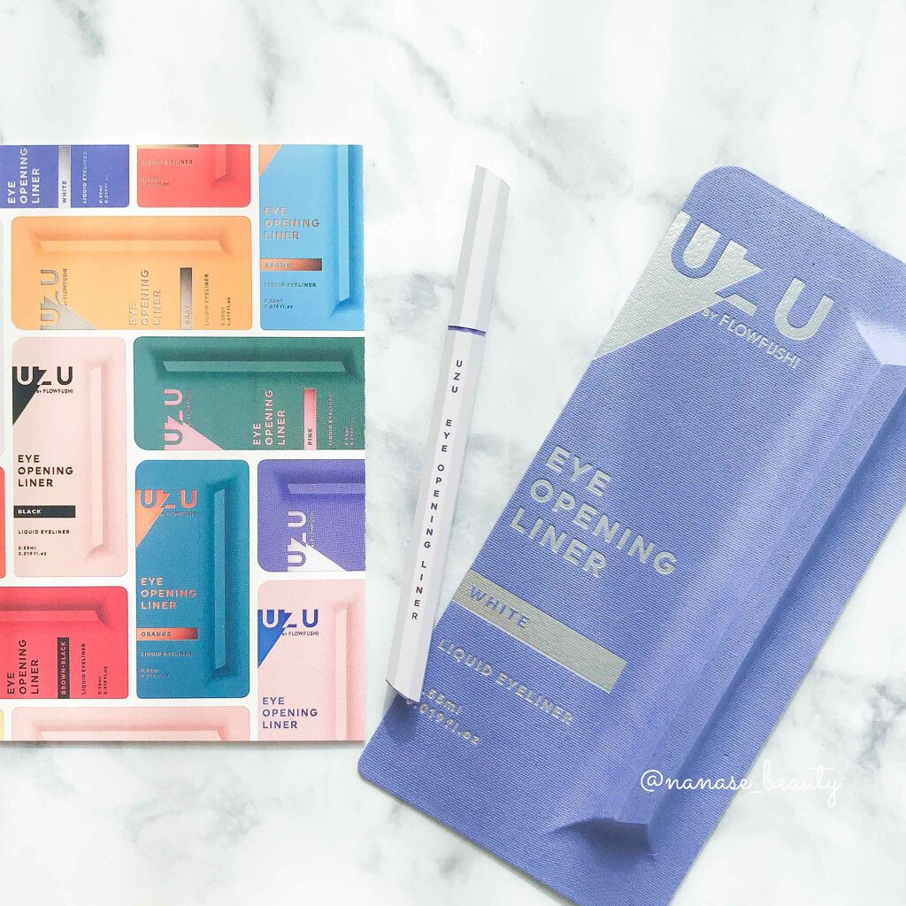 EYE OPENING LINER/UZU BY FLOWFUSHI/リキッドアイライナーを使ったクチコミ（1枚目）
