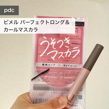 ピメル パーフェクトロング＆カールマスカラ 透け感ブラック/pdc/マスカラを使ったクチコミ（1枚目）