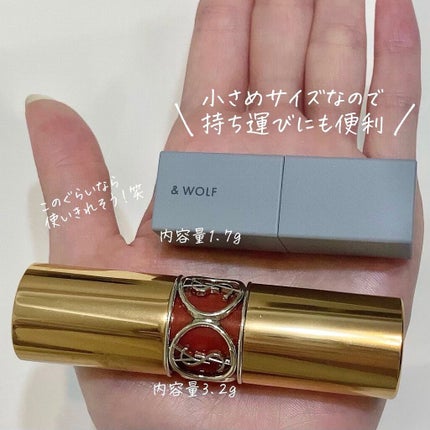 トリートメントニュアンスルージュ/& WOLF/口紅を使ったクチコミ(6枚目)