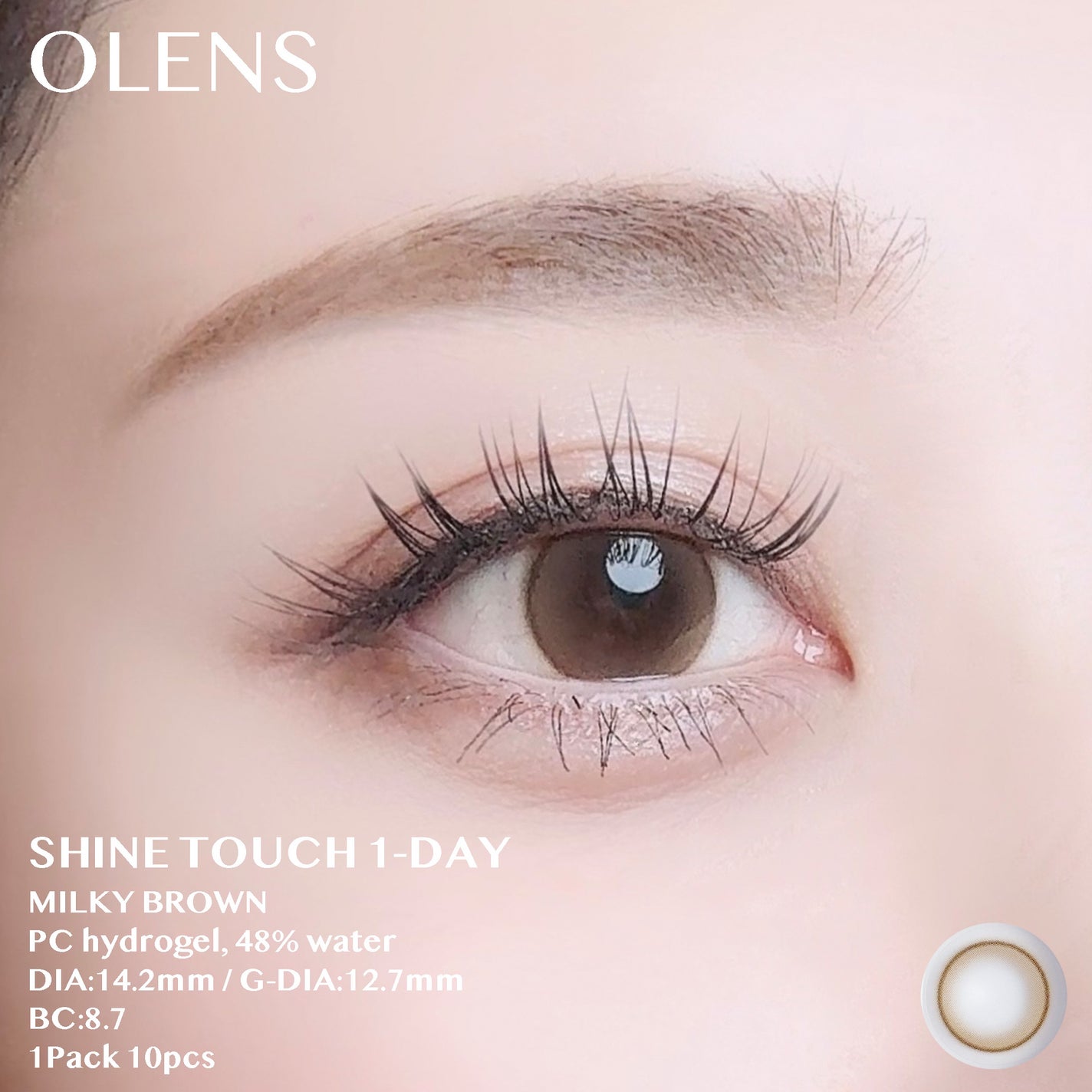 ShineTouch 1day/OLENS/ワンデー(1DAY)カラコンを使ったクチコミ(2枚目)