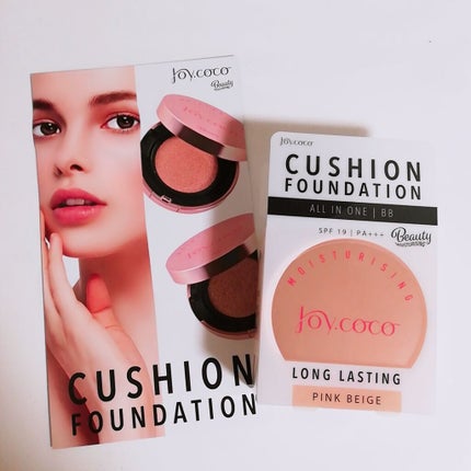 BBクッションファンデーション ピンクベージュ/Joy.coco(ジョイココ)/クッションファンデーションを使ったクチコミ(1枚目)