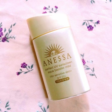 アネッサ
 パーフェクトUVクリアブースター マイルドタイプ 60ml
.
○SPF50＋ PA＋＋＋＋
○ベビーやキッズにも使える

.
.
アネッサを使うのは初めてだったので、
とりあえずこちらにし