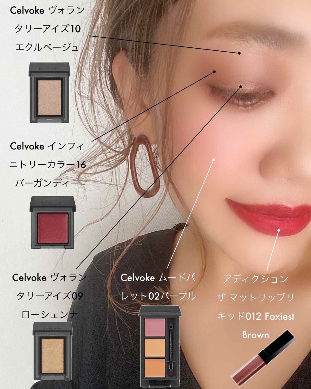 セルヴォーク ヴォランタリー アイズ/Celvoke/単色アイシャドウを使ったクチコミ（1枚目）