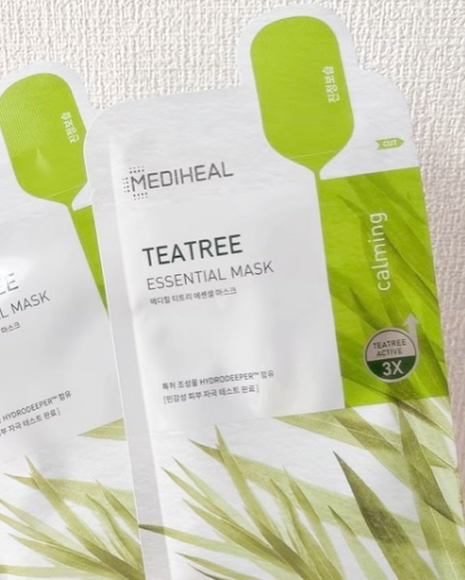 ティーツリー エッセンシャルマスクカーミングモイスチャー/MEDIHEAL/シートマスク・パックを使ったクチコミ(3枚目)