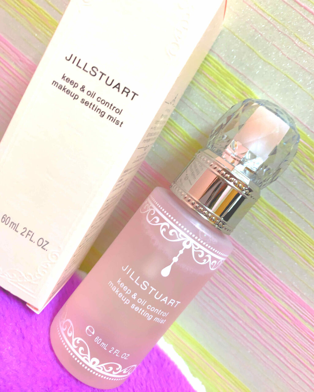 キープ＆オイルコントロール メイクアップ セッティングミスト/JILL STUART/ミスト状化粧水を使ったクチコミ（1枚目）