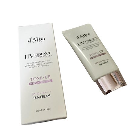 ダルバ ウォータフル トーンアップ サンクリーム(パープル)/ダルバ/日焼け止めクリームを使ったクチコミ(1枚目)