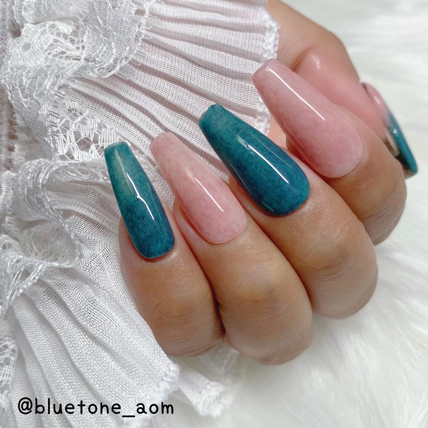 ジェルネイルDA 46 フラッフィー グリーン/IDATE/ジェルネイルを使ったクチコミ（2枚目）