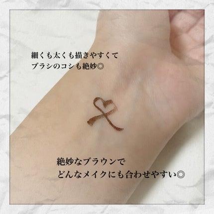 「密着アイライナー」ショート筆リキッド/デジャヴュ/リキッドアイライナーを使ったクチコミ(3枚目)