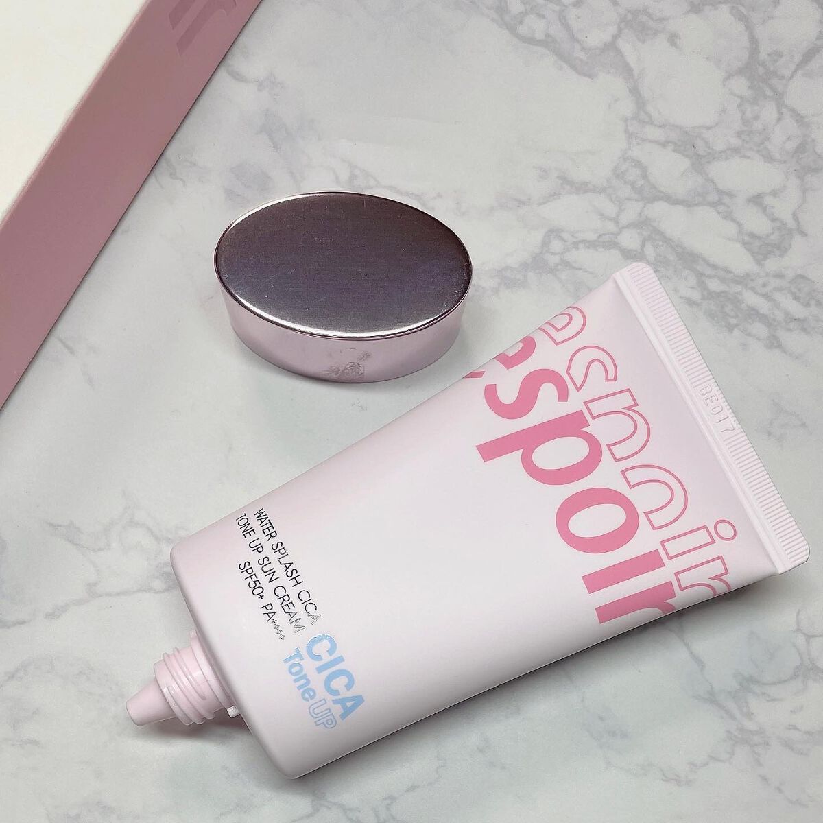 ウォータースプラッシュシカトーンアップクリーム/espoir/化粧下地を使ったクチコミ(3枚目)