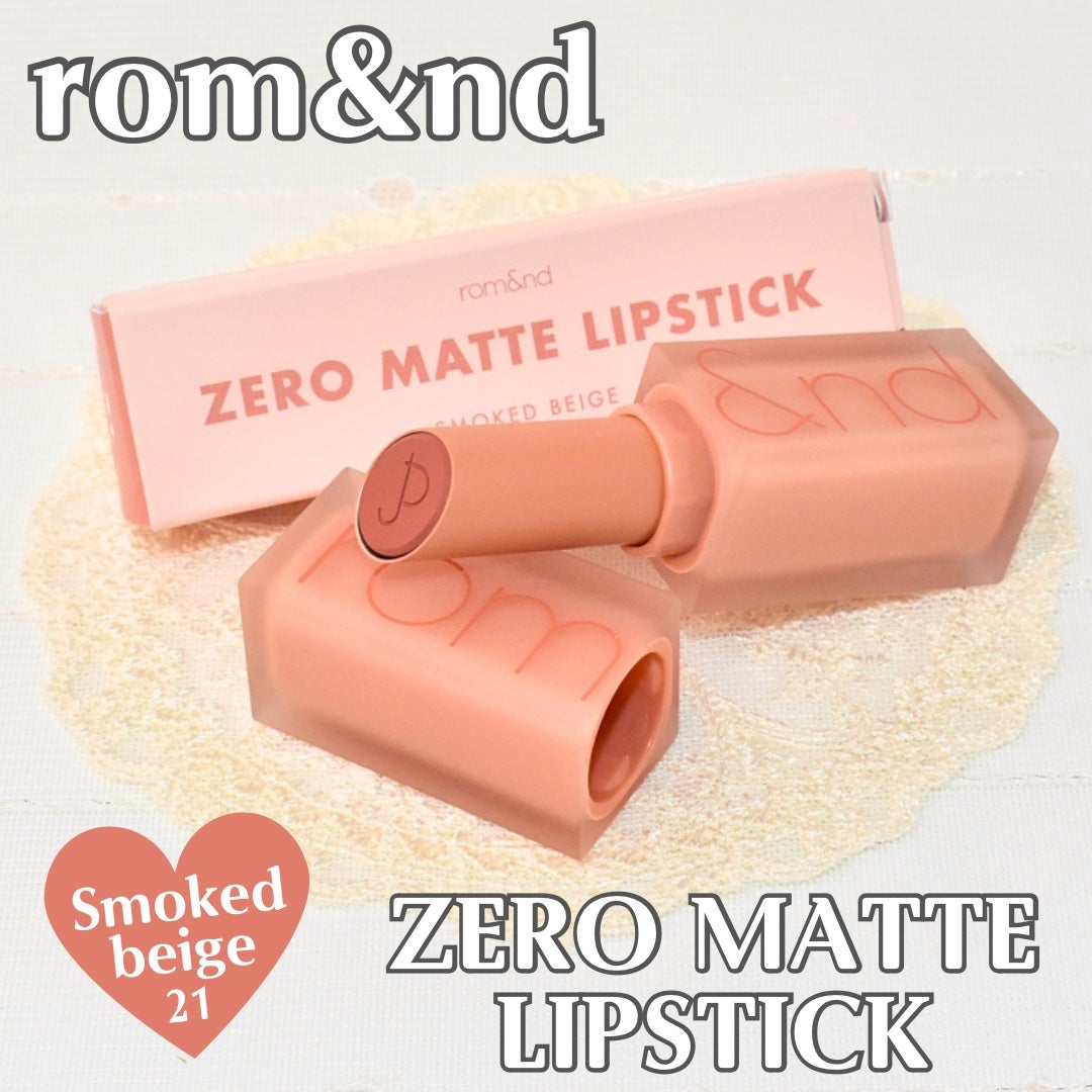 ゼロマットリップスティック/rom&nd/口紅を使ったクチコミ(1枚目)