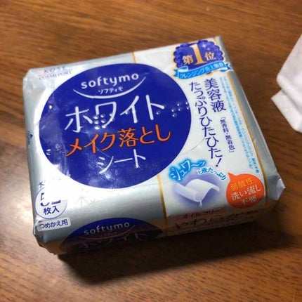 ソフティモ メイク落としシート(ホワイト)/ソフティモ/クレンジングシートを使ったクチコミ(1枚目)