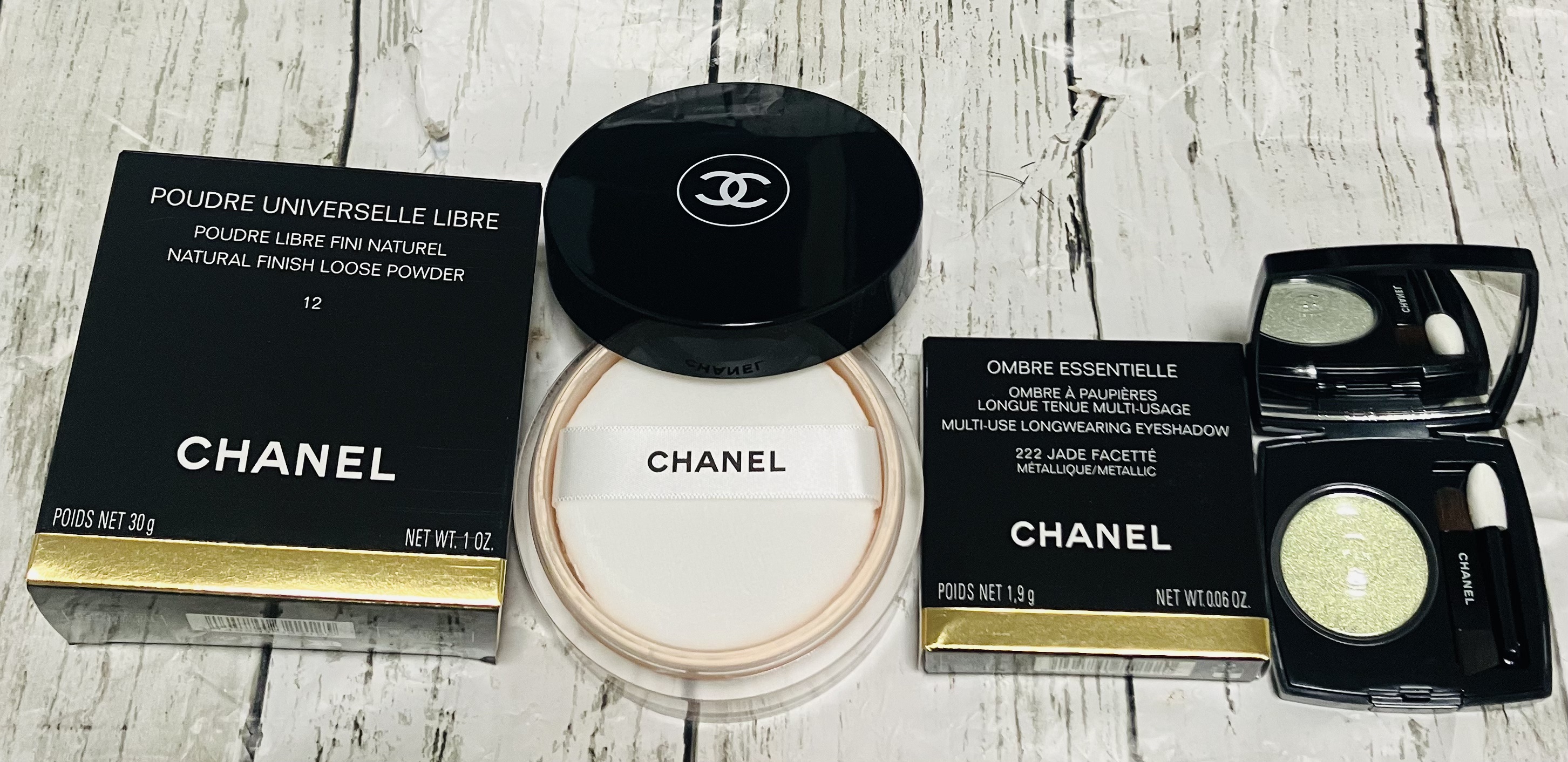 オンブル エサンシエル 222 ジェイド ファセッテ(メタリック)/CHANEL/単色アイシャドウを使ったクチコミ（1枚目）