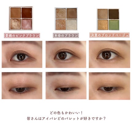 THE アイパレR/b idol/アイシャドウパレットを使ったクチコミ(8枚目)