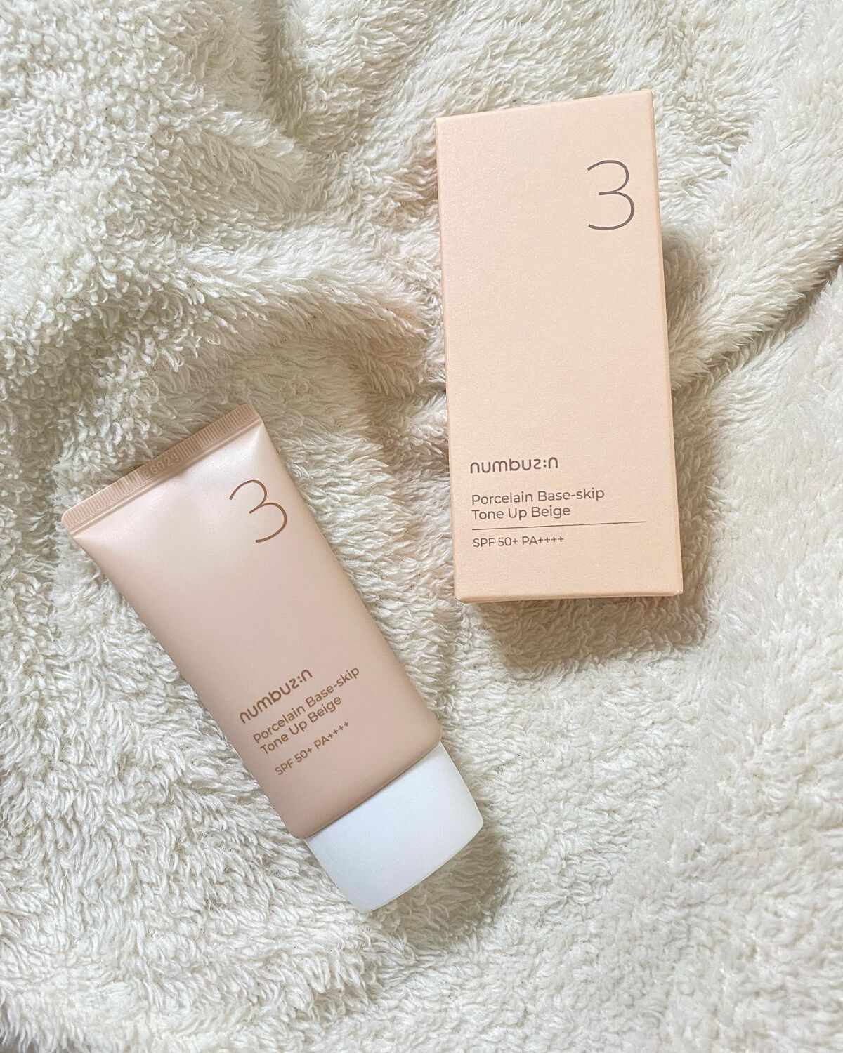3番 ノーファンデ陶器肌トーンアップクリーム/numbuzin/化粧下地を使ったクチコミ(1枚目)