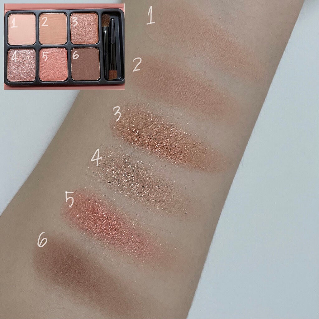 アイカラーパレット/heme/アイシャドウパレットを使ったクチコミ(3枚目)