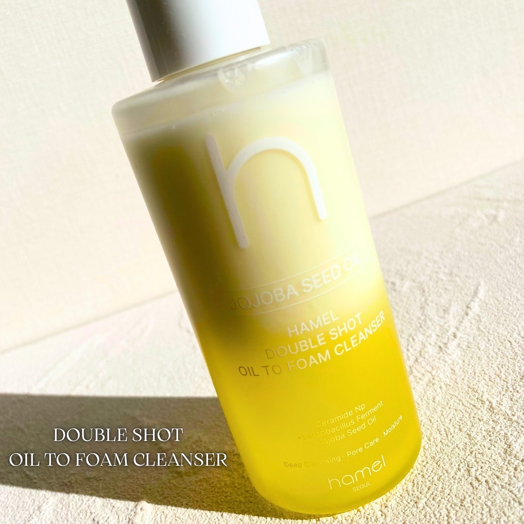 ダブルショットオイルトゥーフォームクレンザー/HAMEL/オイルクレンジングを使ったクチコミ（2枚目）