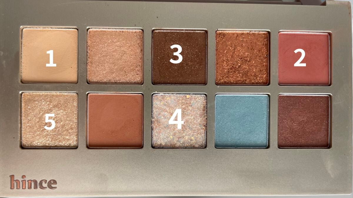 ニューデップスアイシャドウパレット/hince/アイシャドウパレットを使ったクチコミ(3枚目)