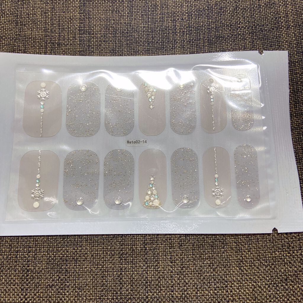 ネイルシール/Qoo10/ネイルシールを使ったクチコミ(6枚目)