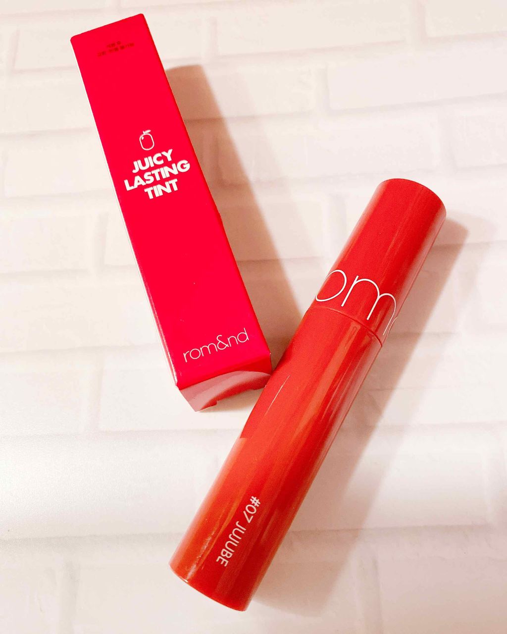 ジューシーラスティングティント/rom&nd/リップティントを使ったクチコミ（1枚目）