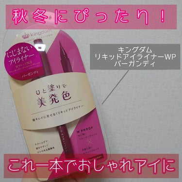 リキッドアイライナーWP		/キングダム/リキッドアイライナーを使ったクチコミ（1枚目）