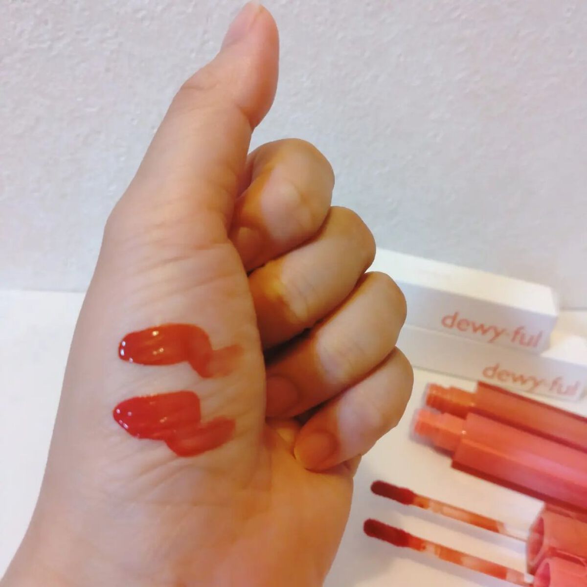 デュイフルウォーターティント/rom&nd/リップティントを使ったクチコミ（3枚目）