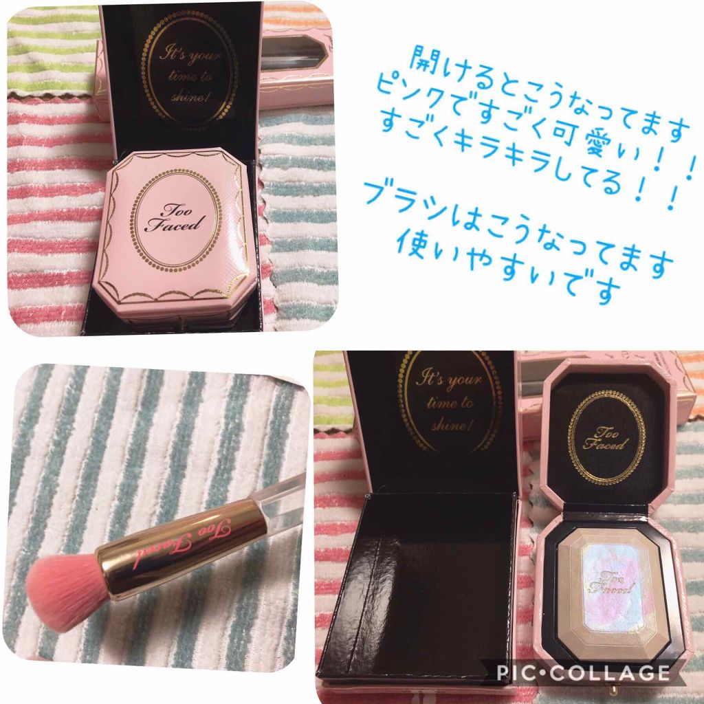 ダイヤモンドライト マルチユース ハイライター/Too Faced/パウダーハイライトを使ったクチコミ（2枚目）