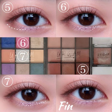 UR GLAM　BLOOMING EYE COLOR PALETTE/U R GLAM/アイシャドウパレットを使ったクチコミ（3枚目）