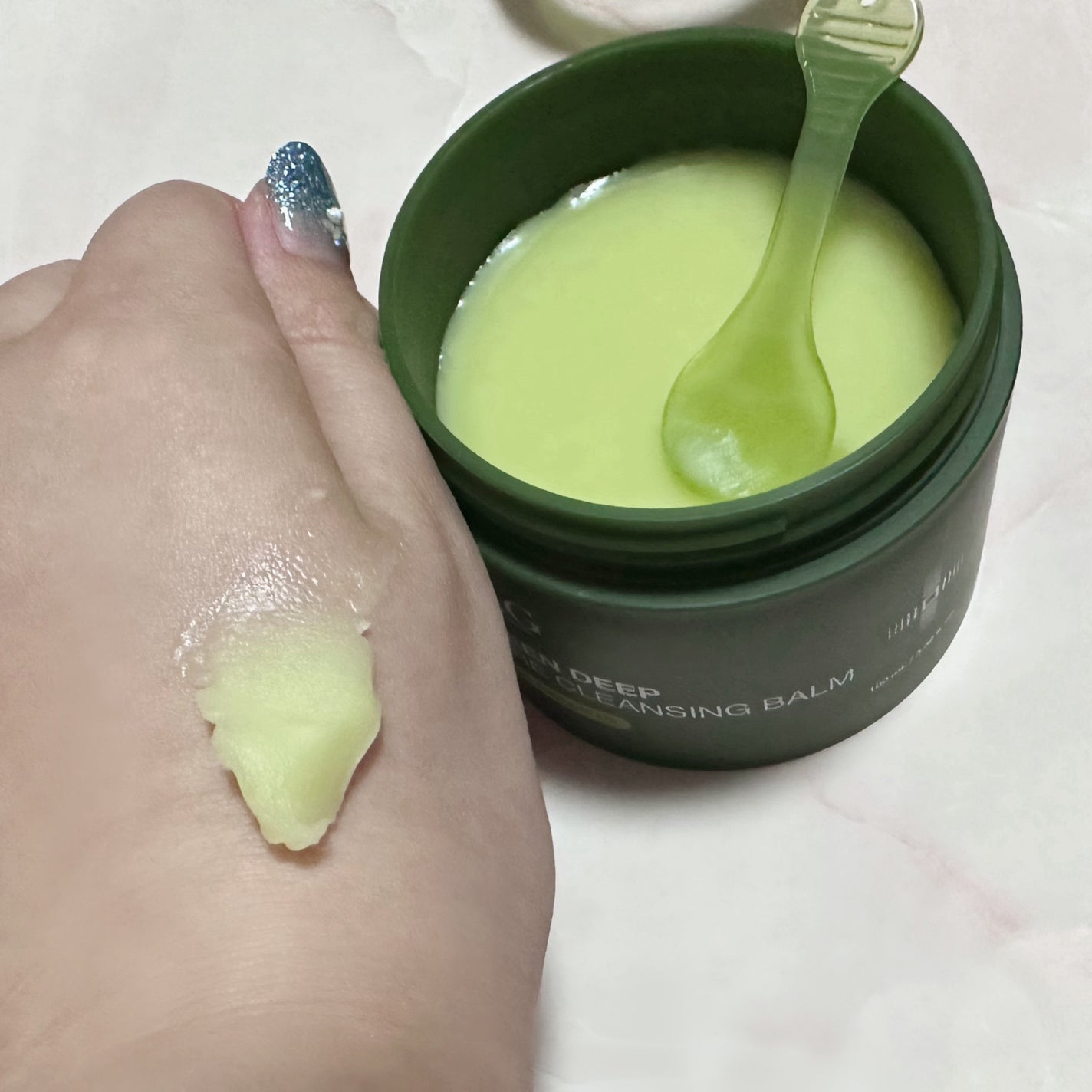 グリーンディープポアクレンジングバーム/Dr.G/クレンジングバームを使ったクチコミ(2枚目)