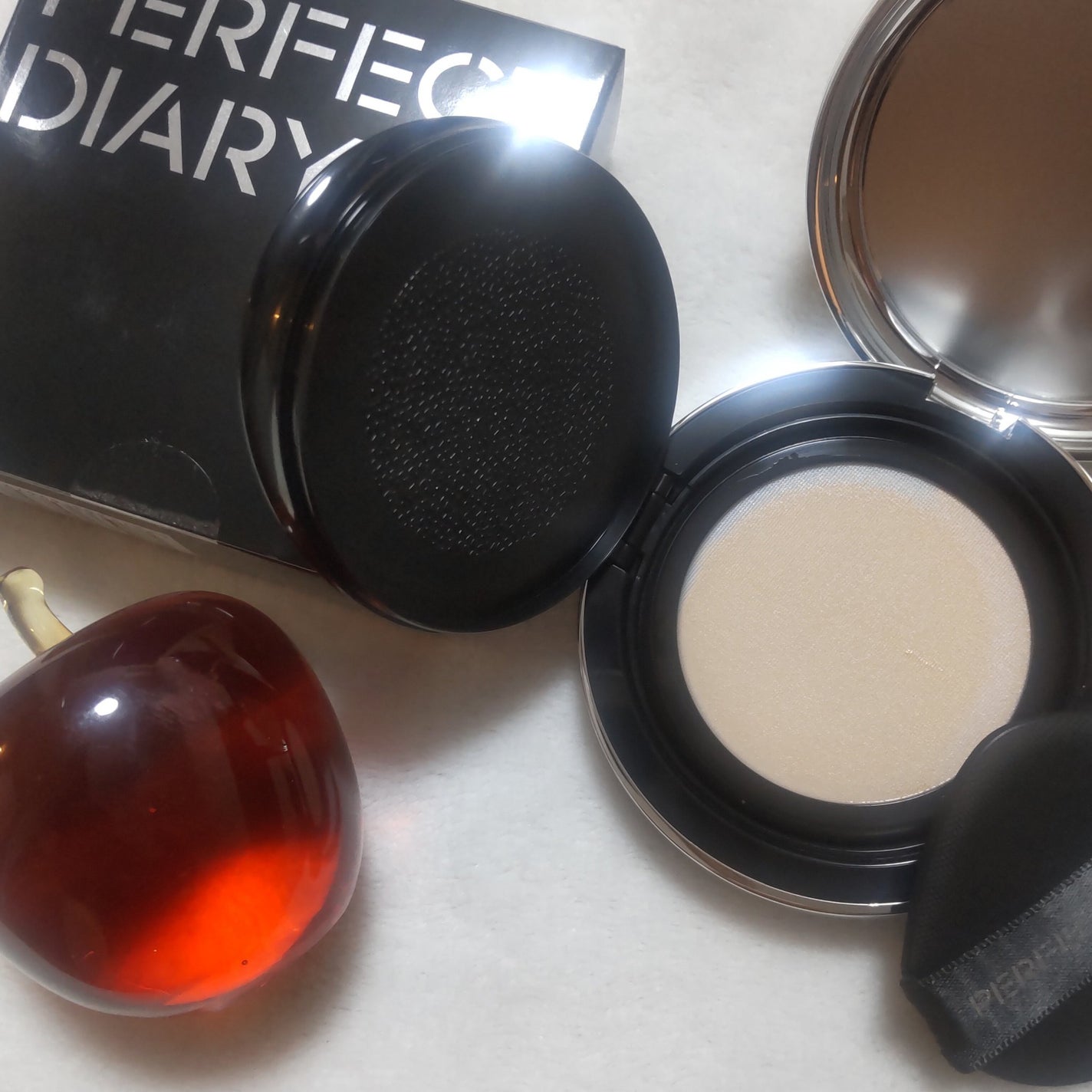 エッセンスコンシーリング UV クッションファンデーション/PERFECT DIARY/クッションファンデーションを使ったクチコミ(2枚目)