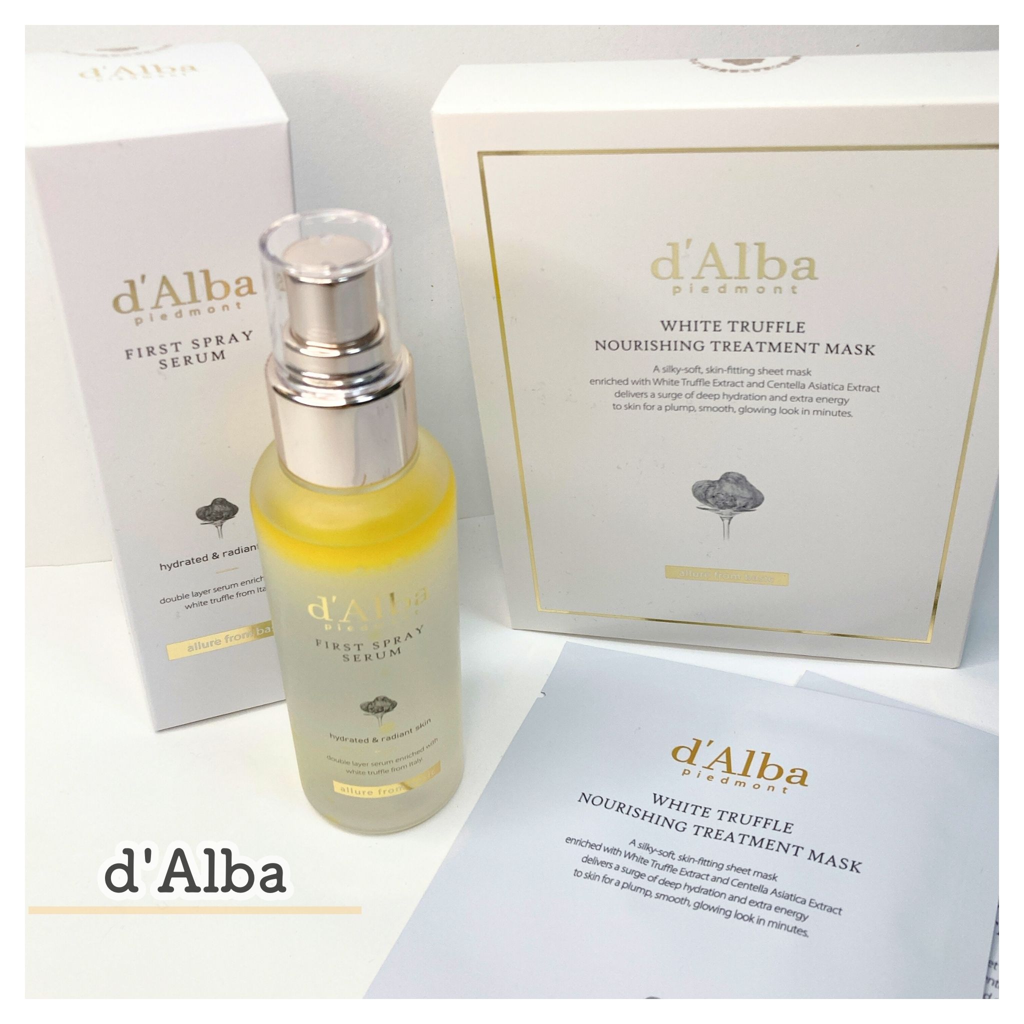 ダルバ ホワイトトリュフファーストスプレーセラム/ダルバ/ミスト状化粧水を使ったクチコミ（1枚目）