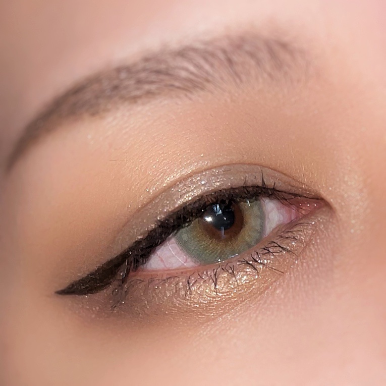 ロシアンスモーキー オリーブ/OLENS/カラーコンタクトレンズを使ったクチコミ（3枚目）