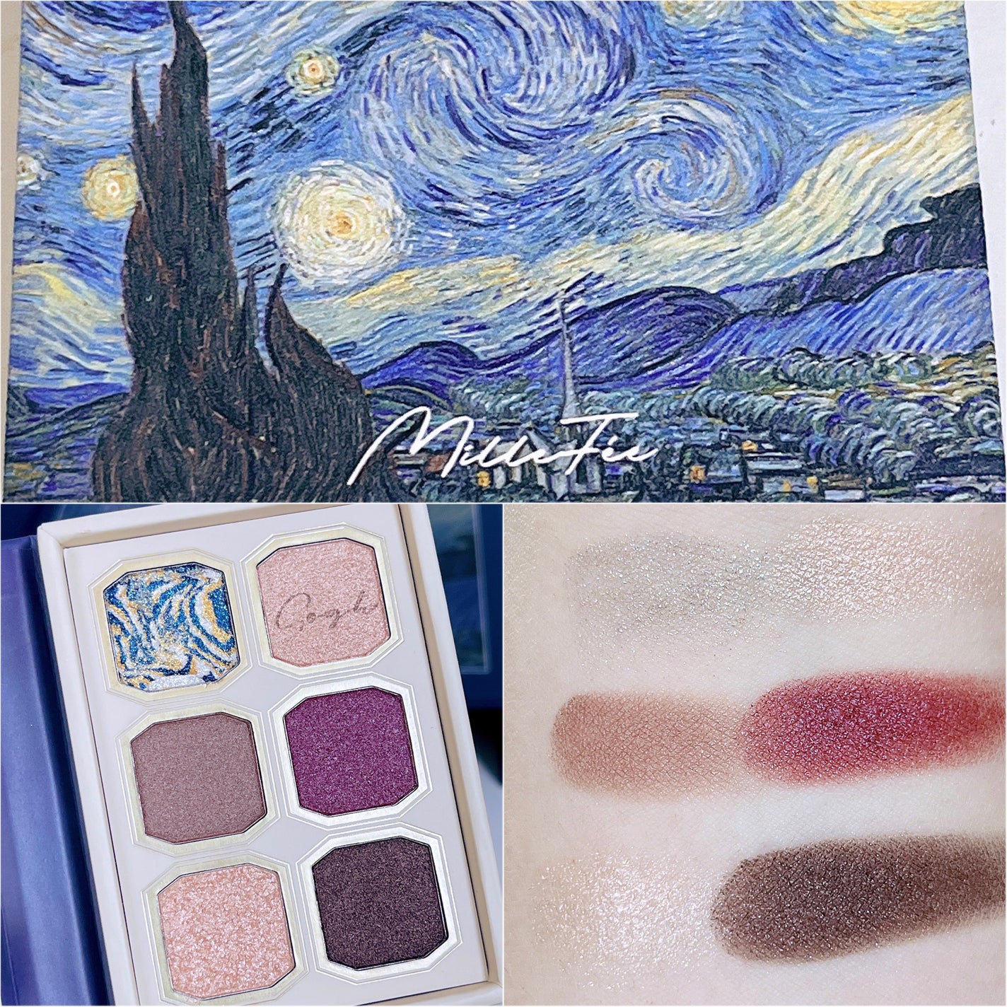 絵画アイシャドウパレット/MilleFée/アイシャドウパレットを使ったクチコミ(3枚目)