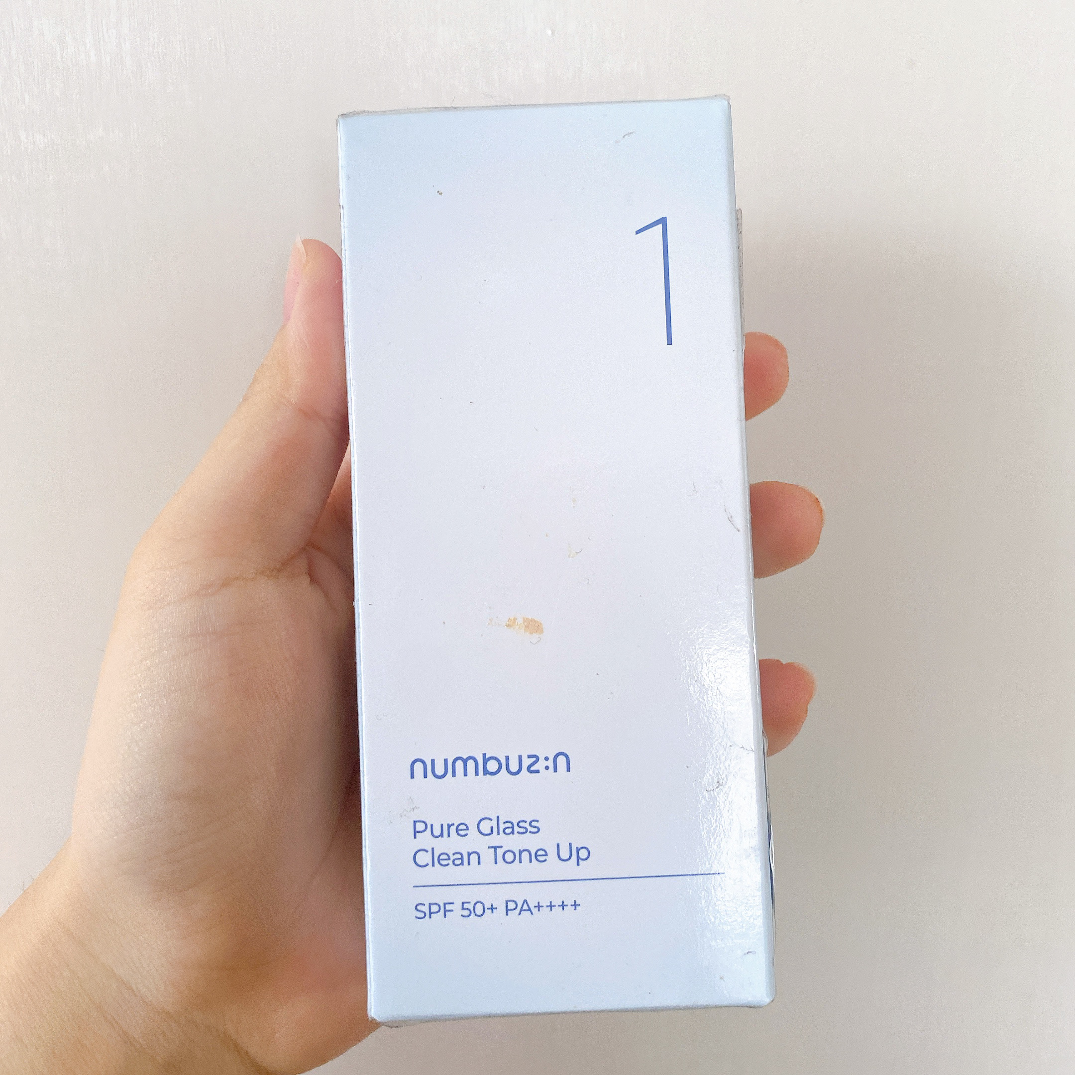 1番 ガラス玉トーンアップクリーム/numbuzin/日焼け止めクリームを使ったクチコミ（2枚目）