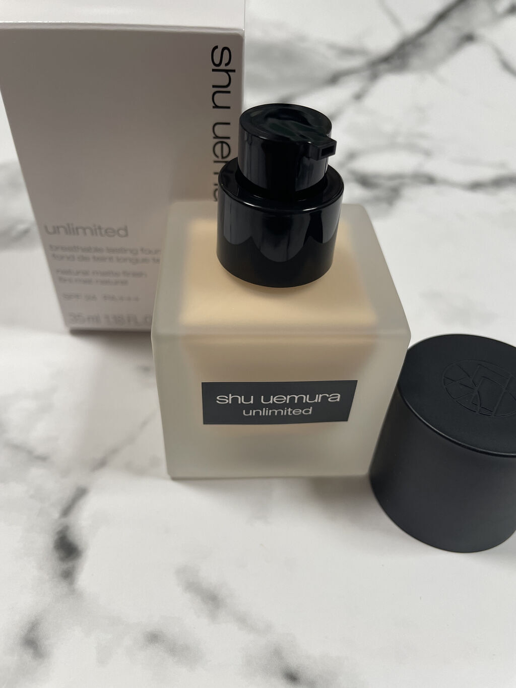 （旧）アンリミテッド ラスティング フルイド/shu uemura/リキッドファンデーションを使ったクチコミ（2枚目）