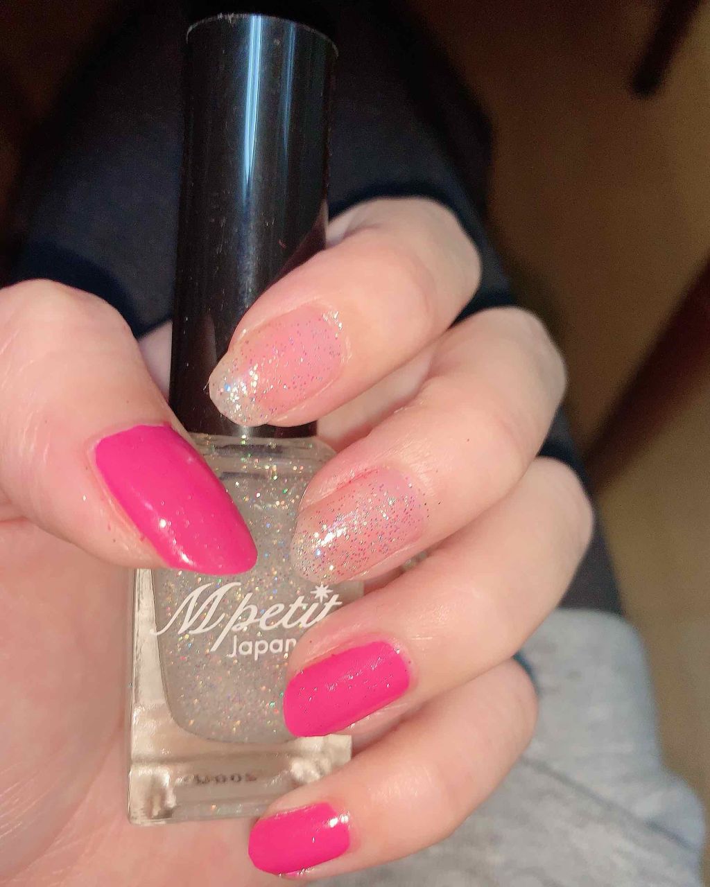 SHジェルネイル(ライト不要)/セリア/ジェルネイルを使ったクチコミ（2枚目）