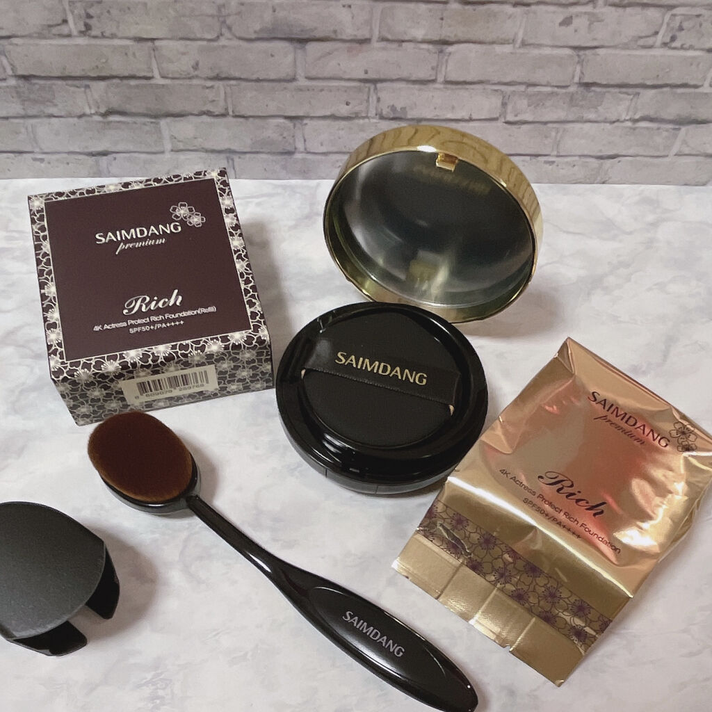 サイムダンプレミアムアクトレスエッセンシャルパクト＆ブラシセット アクトレス エッセンシャルパクト｜サイムダン プレミアムの口コミ