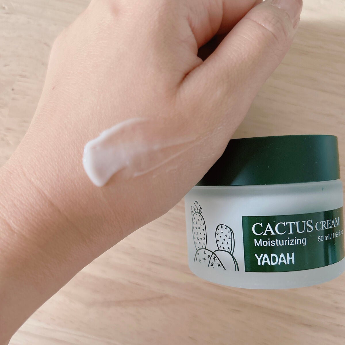 カクタス保湿クリーム/YADAH/フェイスクリームを使ったクチコミ(3枚目)