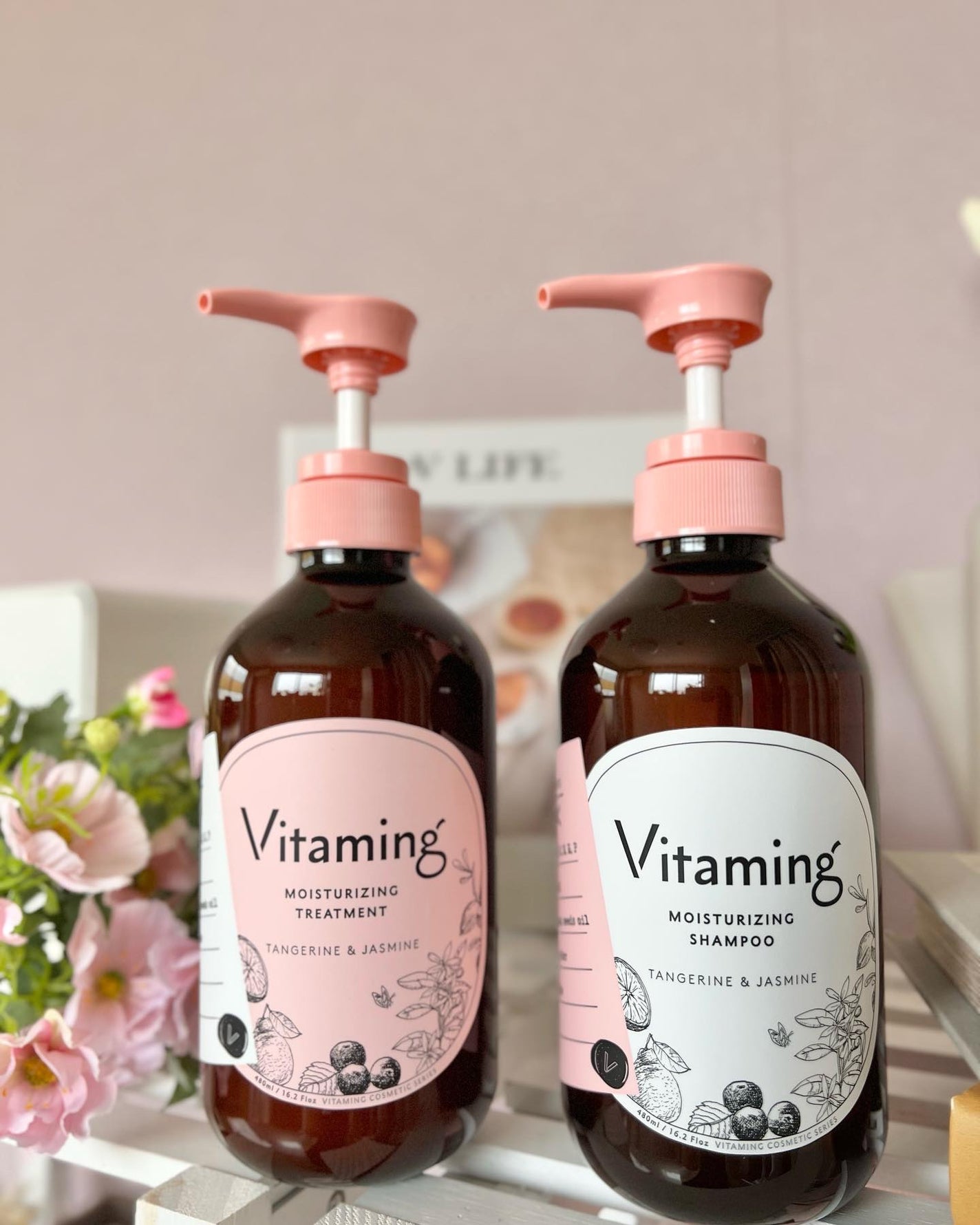 モイストシャンプー/トリートメント(タンジェリン&ジャスミンの香り)/Vitaming/市販シャンプーを使ったクチコミ(2枚目)