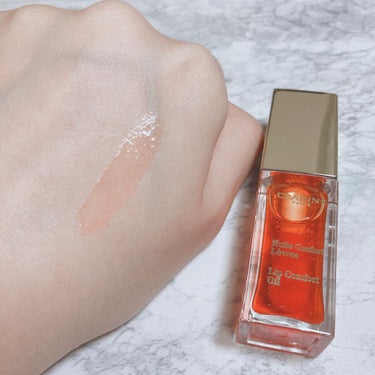 コンフォート リップオイル  05 tangerine /CLARINS/リップグロスを使ったクチコミ（2枚目）