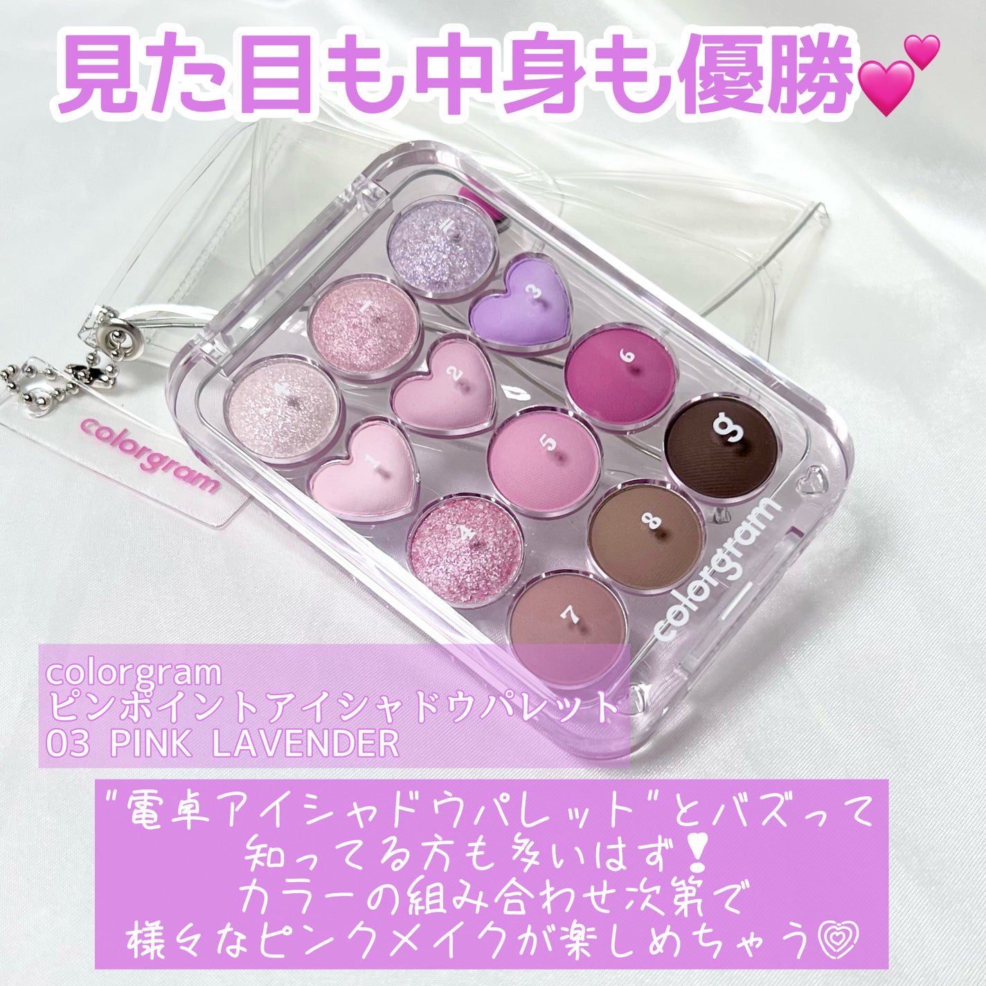 目元チュートリアルアイパレット/Colorgram/アイシャドウパレットを使ったクチコミ(2枚目)