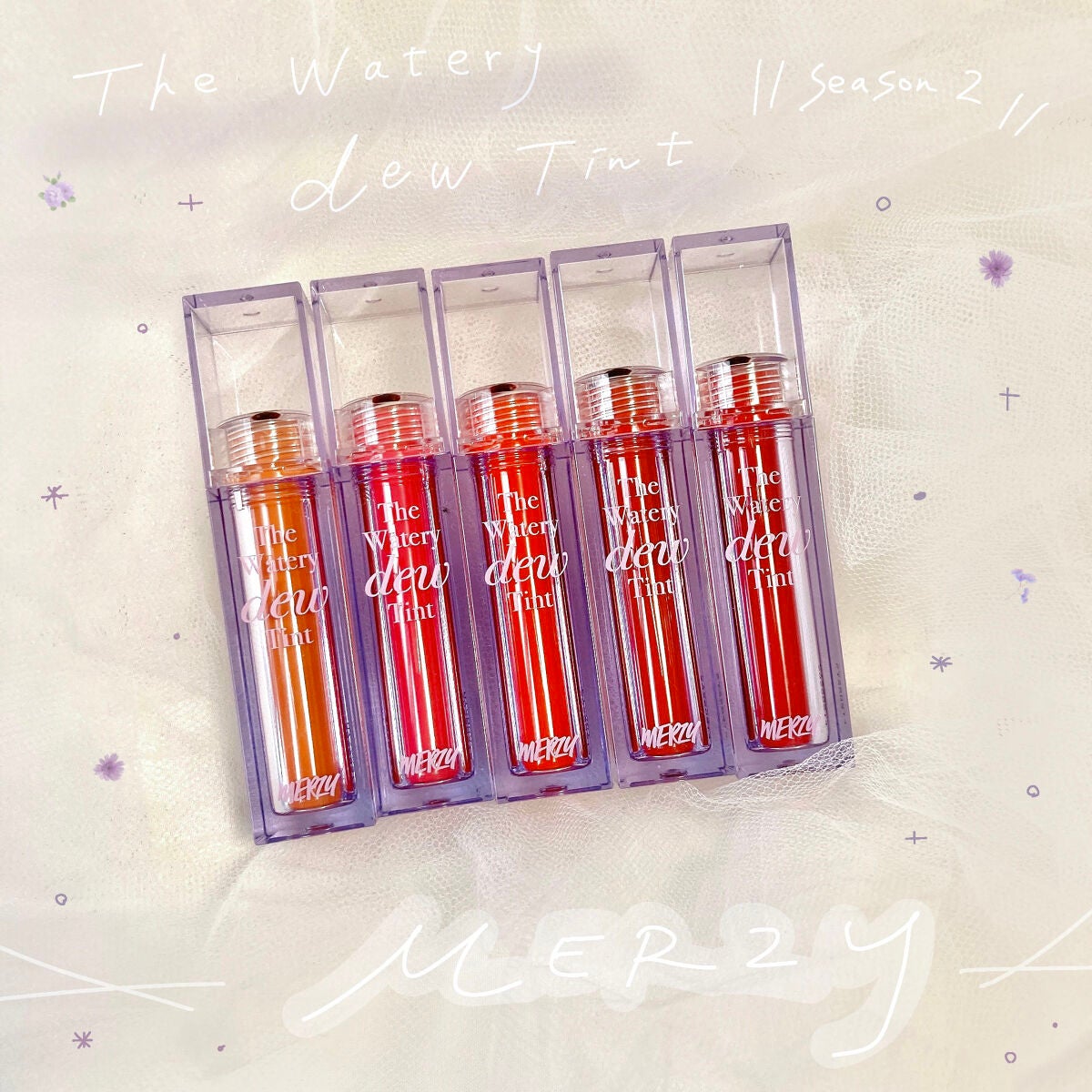 ザ ウォータリーデューティント/MERZY/リップティントを使ったクチコミ(1枚目)