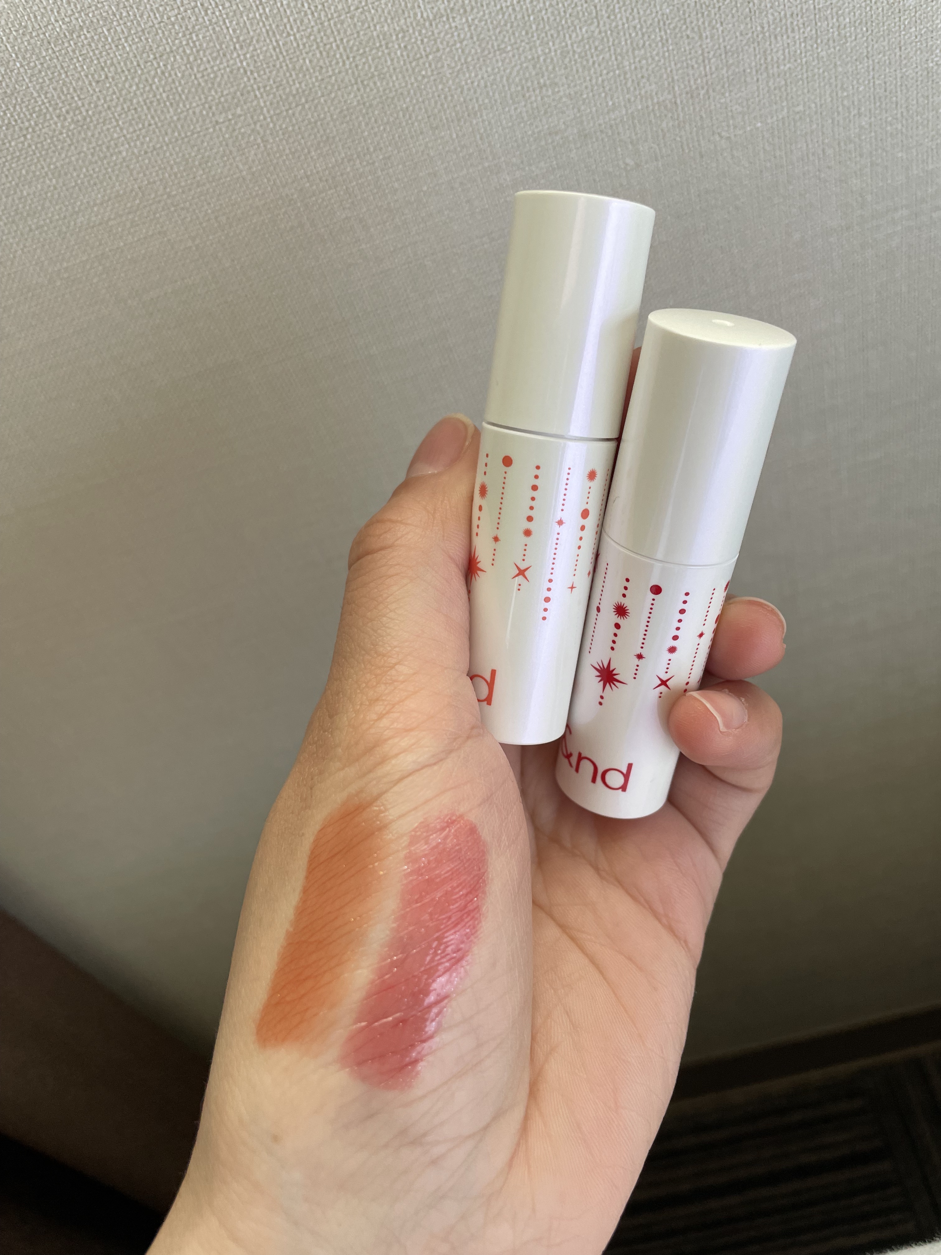 アンドバイロムアンド　グラッシーボムティント/&nd by rom&nd/リップティントを使ったクチコミ（1枚目）